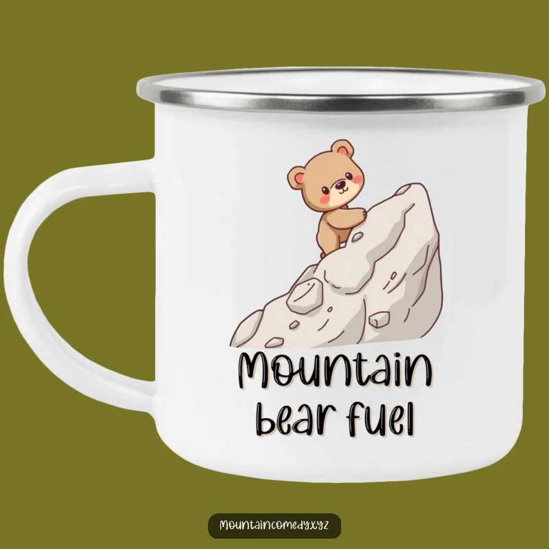 Funny Bear Cub Ascent Camping Mug: Fuel Your Adventures with This Hilarious Trail Companion