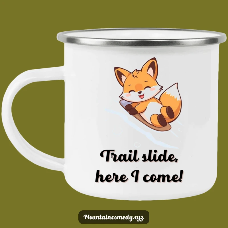 Funny Fox Belly Slide Camping Mug: Enjoy Your Adventure with This Hilarious Outdoor Companion