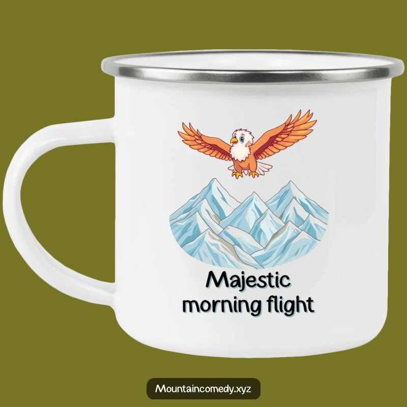 Funny Eagle Soaring Camping Mug: Enjoy Your Views with This Hilarious Outdoor Companion