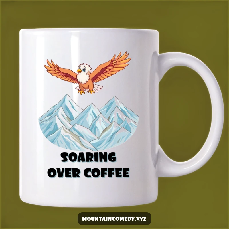 Funny Eagle Soaring Mug: Enjoy Your View with This Hilarious High-Flying Gift