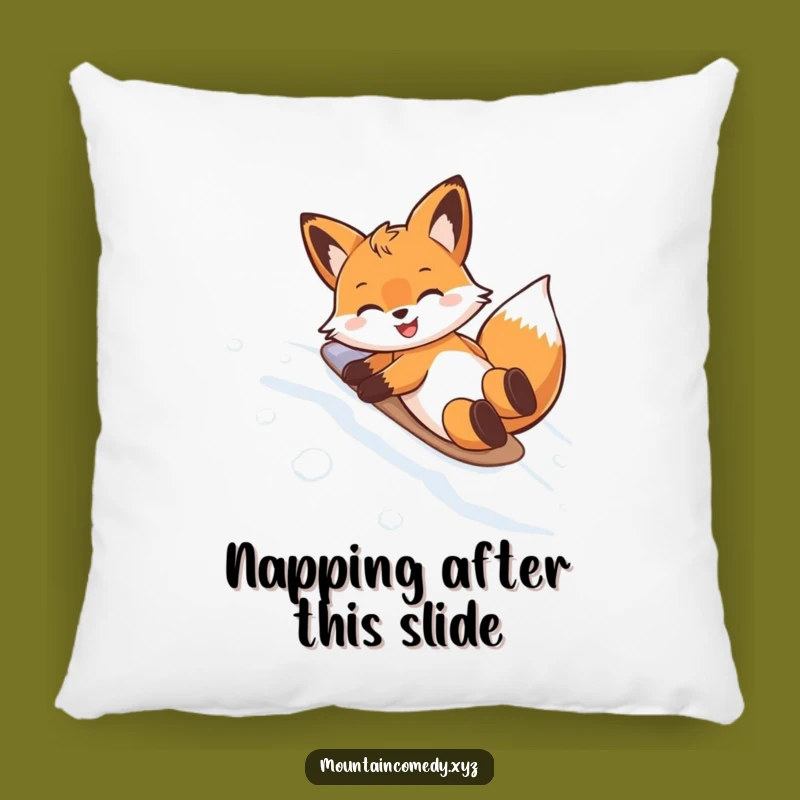 Funny Fox Belly Slide Pillow: Add Cozy Humor to Your Space with This Playful Cushion
