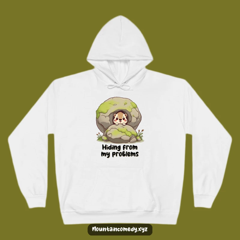 Cozy Funny Curious Marmot Hoodie, Warm Gift for Nature Lovers