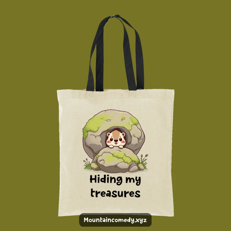 Funny Curious Marmot Tote Bag, Stylish Gift for Nature Outings